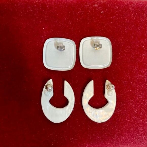 Retro‎ Teal Earring Set - Picture 3 of 5